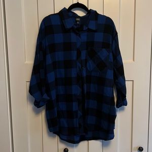 Wild Fable Blue Plaid Size XXL